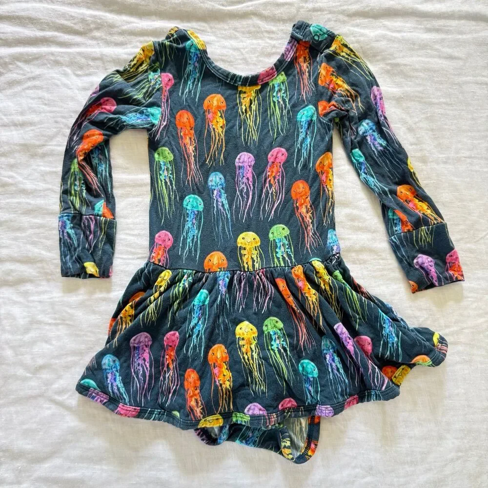 Muse Threads Rainbow Jellyfish Bodysuit Twirl Sz 18-24m